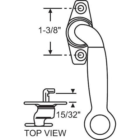 Strybuc RH Pole Ring Locking Handle 900-210RH